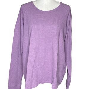 Columbia Wm’s Sz XXL Purple Long Sleeve Thermal Crew Neck Shirt